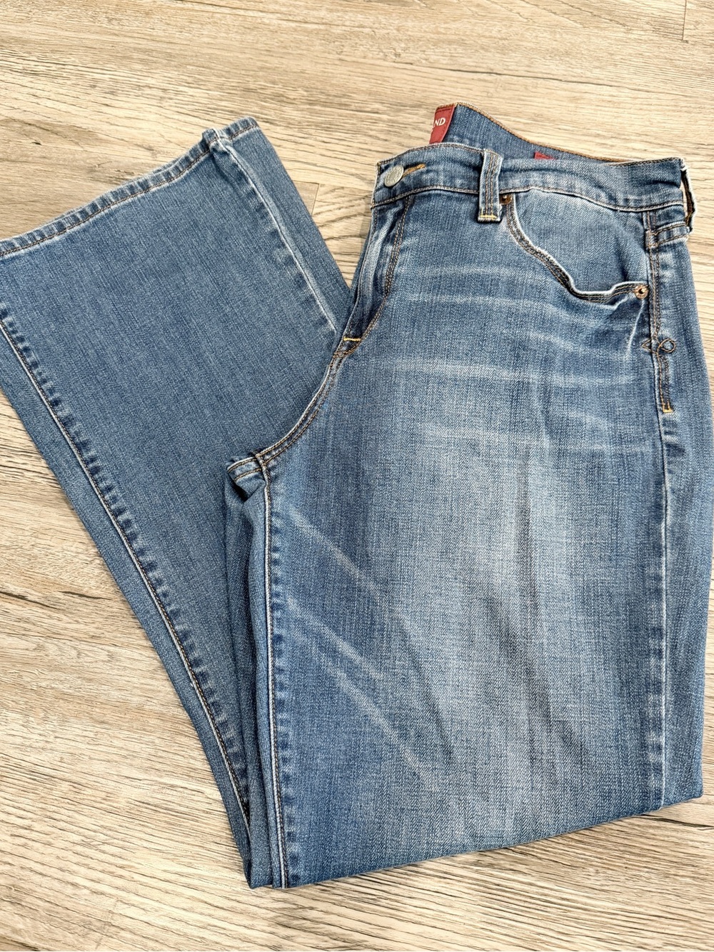 Lucky Brand Sofia Boot Ankle Jeans 14/32 Medium Wash Light Whisker